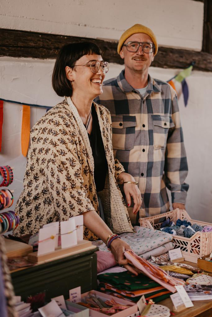 Rückblick: Mein Verkaufsstand beim Mädelsflohmarkt im Weingut Esther Grün in Mühlhofen