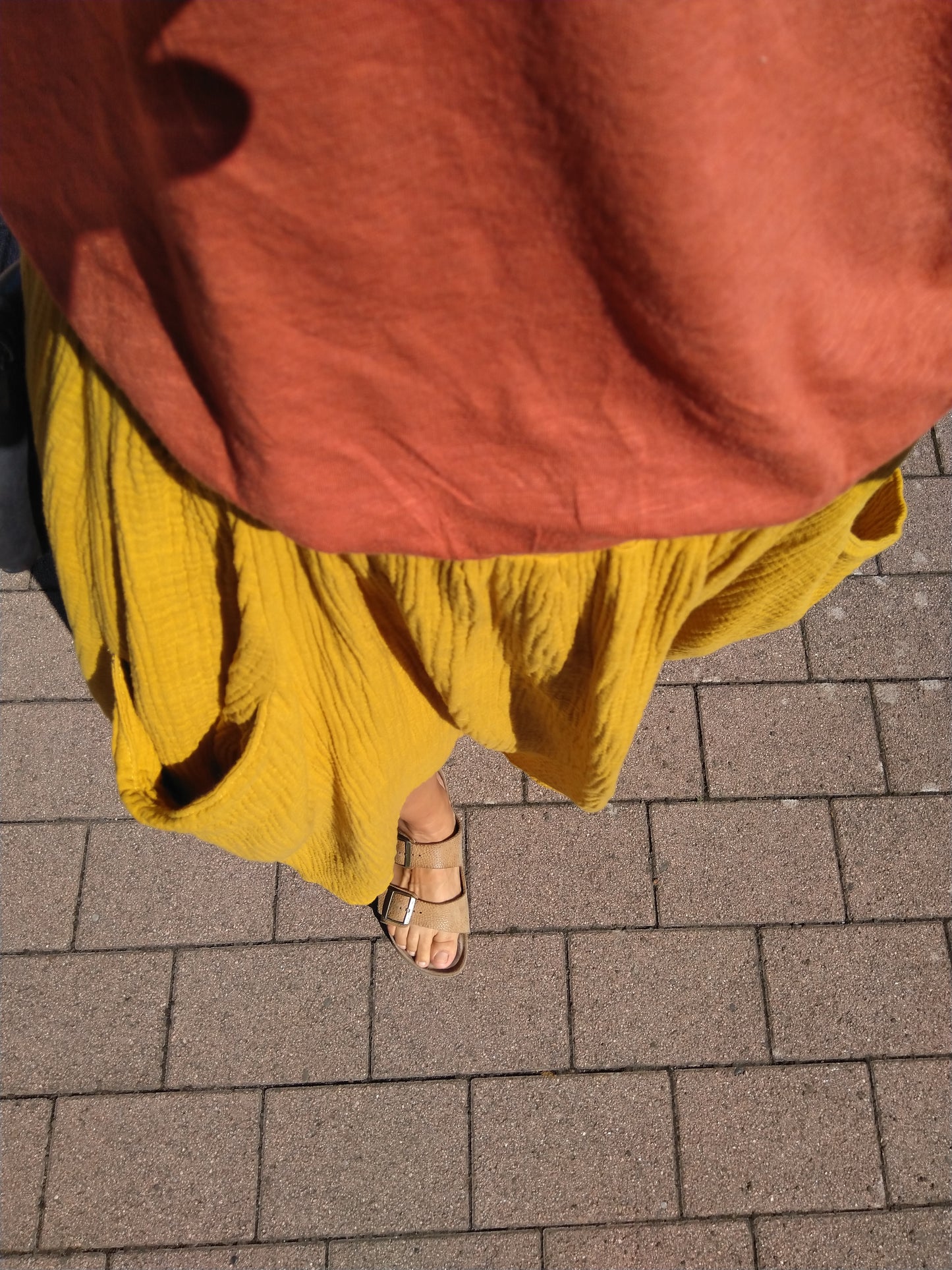 Musselin Midirock HEDDA | Bio & handmade | senf