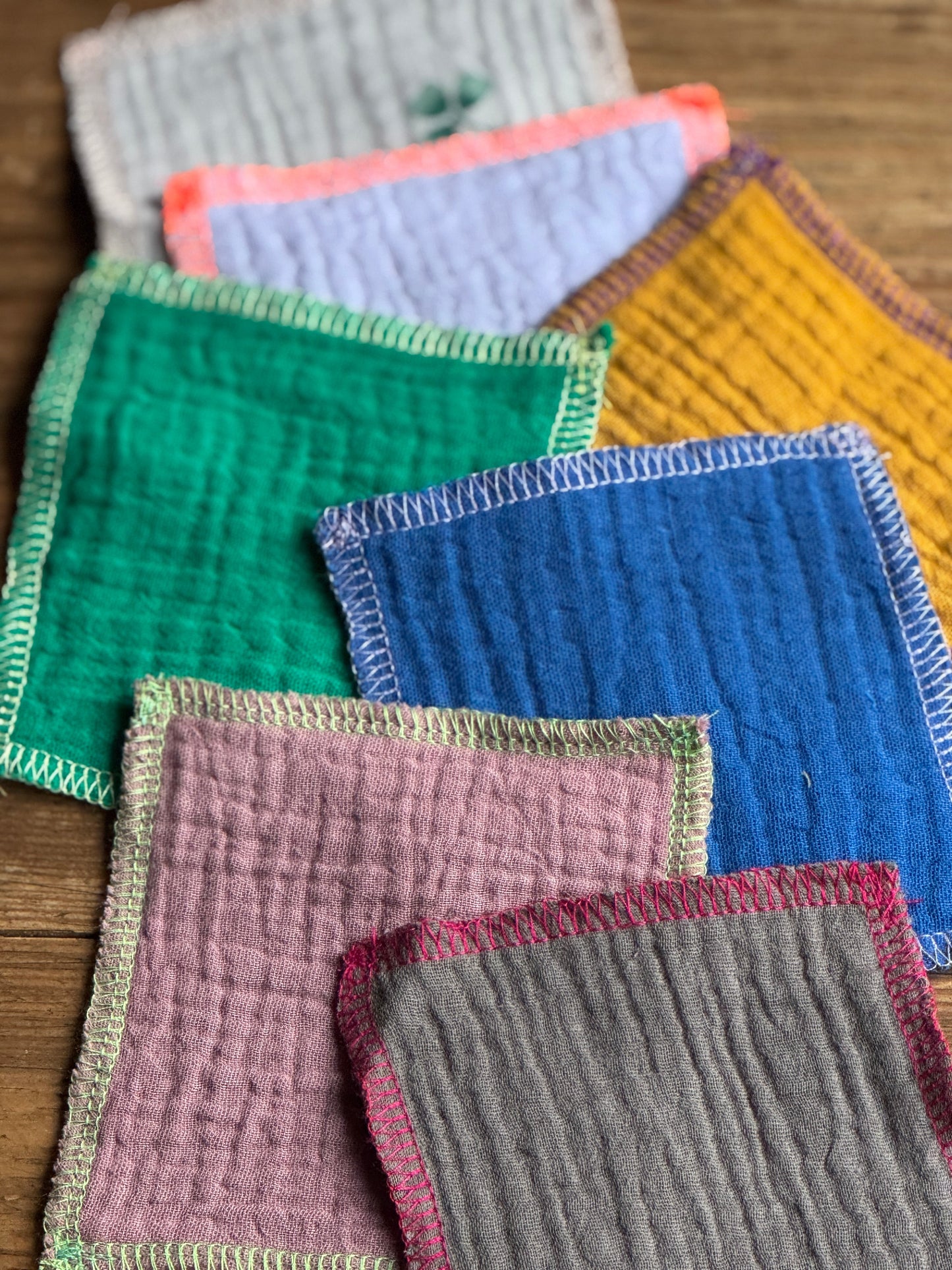 Abschminkpads aus Bio-Musselin | Nachhaltig & Zero Waste l SET 7