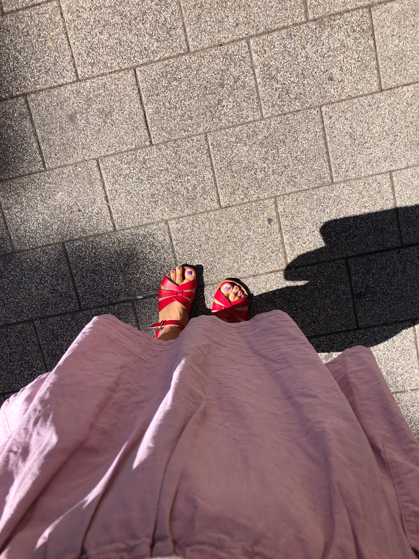 Leinen*Rock LOTTE rosa