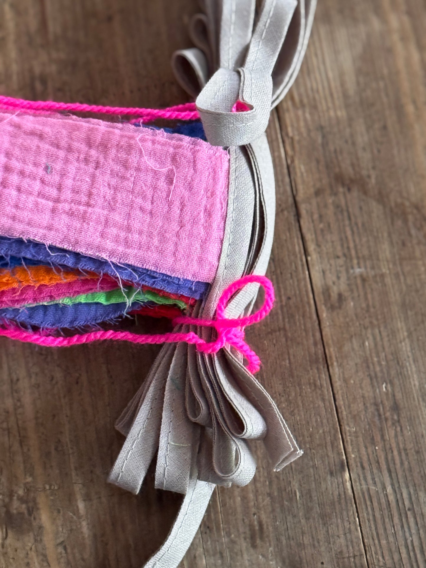 Musselin-Girlande | handmade & bunt wie das Leben