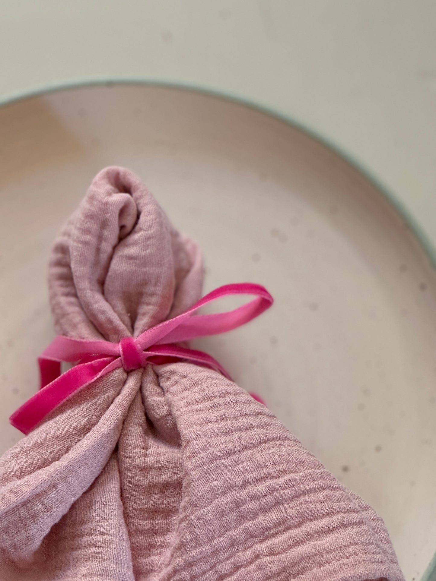 Servietten Musselin rosa