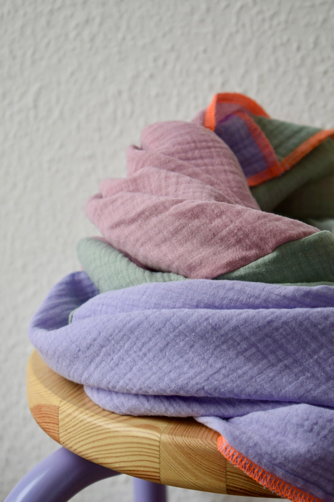 Mix*It | 3 Farben, 1 Schal, maximaler Style - flieder, salbei, rosa