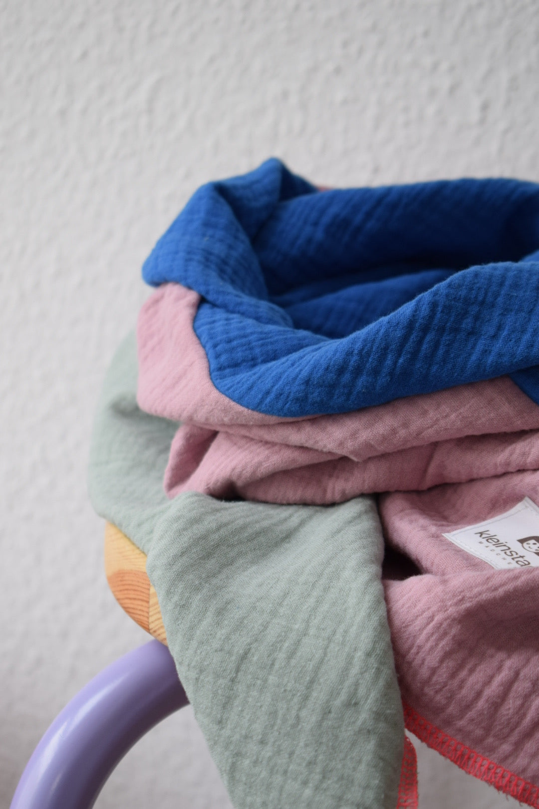 Mix*It | 3 Farben, 1 Schal, maximaler Style - salbei, kobalt, rosa