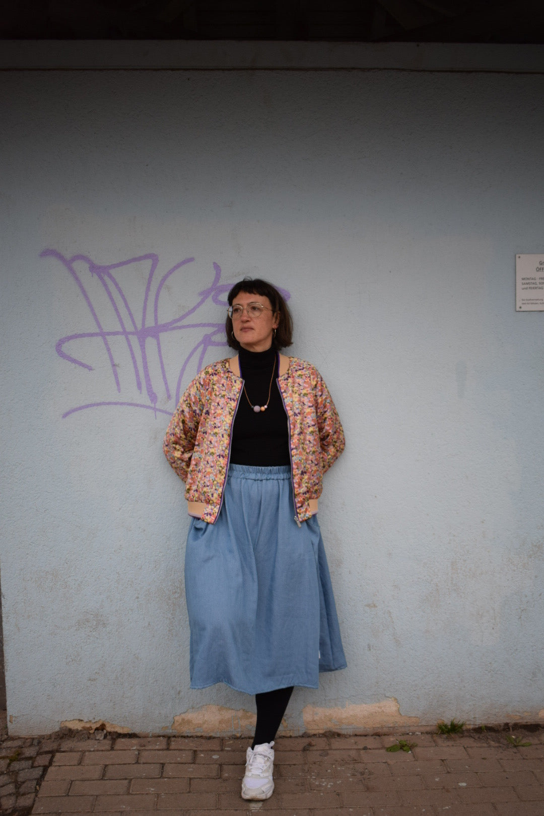 Midi*Rock HEDDA in Denim Optik