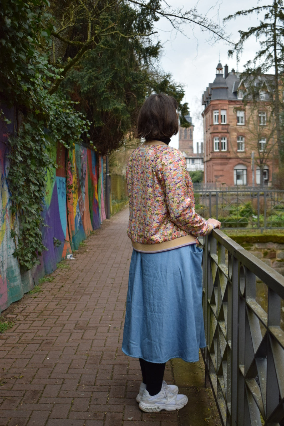 Midi*Rock HEDDA in Denim Optik