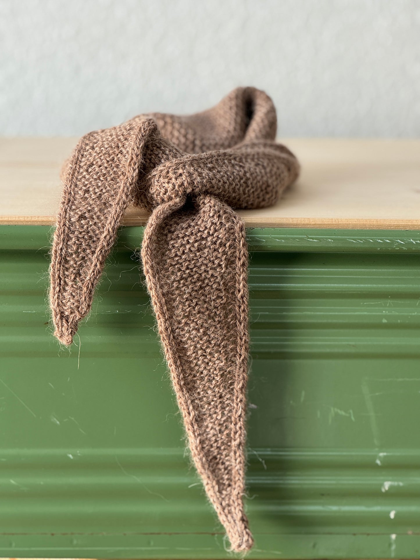 Kleiner Schal, große Liebe | handgestrickte Lamawolle