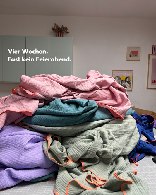 FreitagsFäden Teil 20: Diesmal am Samstag. Vier Wochen Ausnahmezustand m Atelier.
