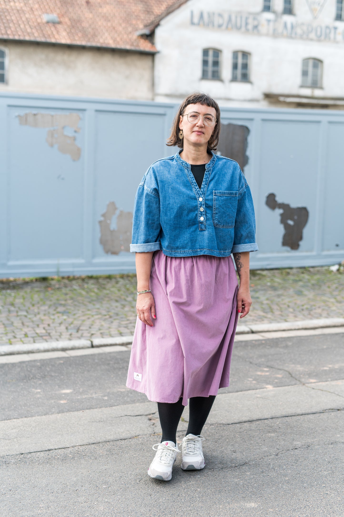 Rock HEDDA | Feincord Edition | Midi, clean & everyday wow | rosa