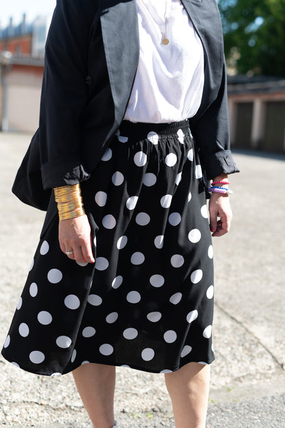 HEDDA Rock | Polka Dots Schwarz