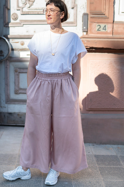 Die Jeden-Tag-Hose 🖤 weite Sommerhose im Marlene-Stil | TENCEL™ Rosé