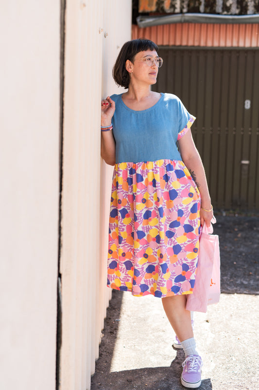 Kleid „THE EASY ONE“ – TENCEL™ & Viskose-Leinen, Midi-Länge, fair & mit Taschen