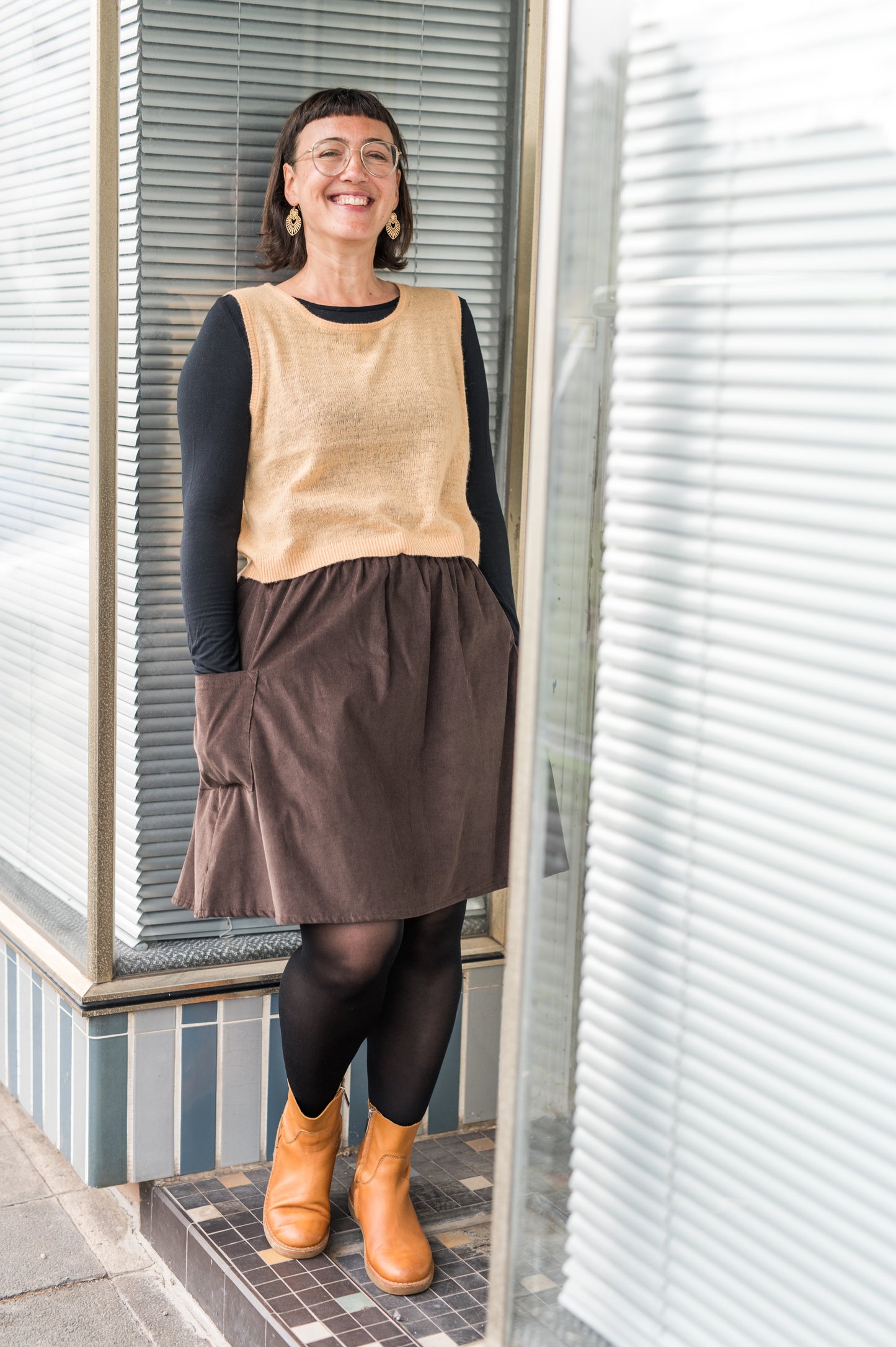 Cordrock LOTTE | kein ChiChi, nur Taschen, cozy & handmade | braun