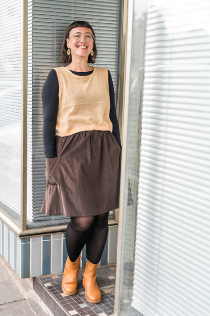 Cordrock LOTTE | kein ChiChi, nur Taschen, cozy & handmade | braun