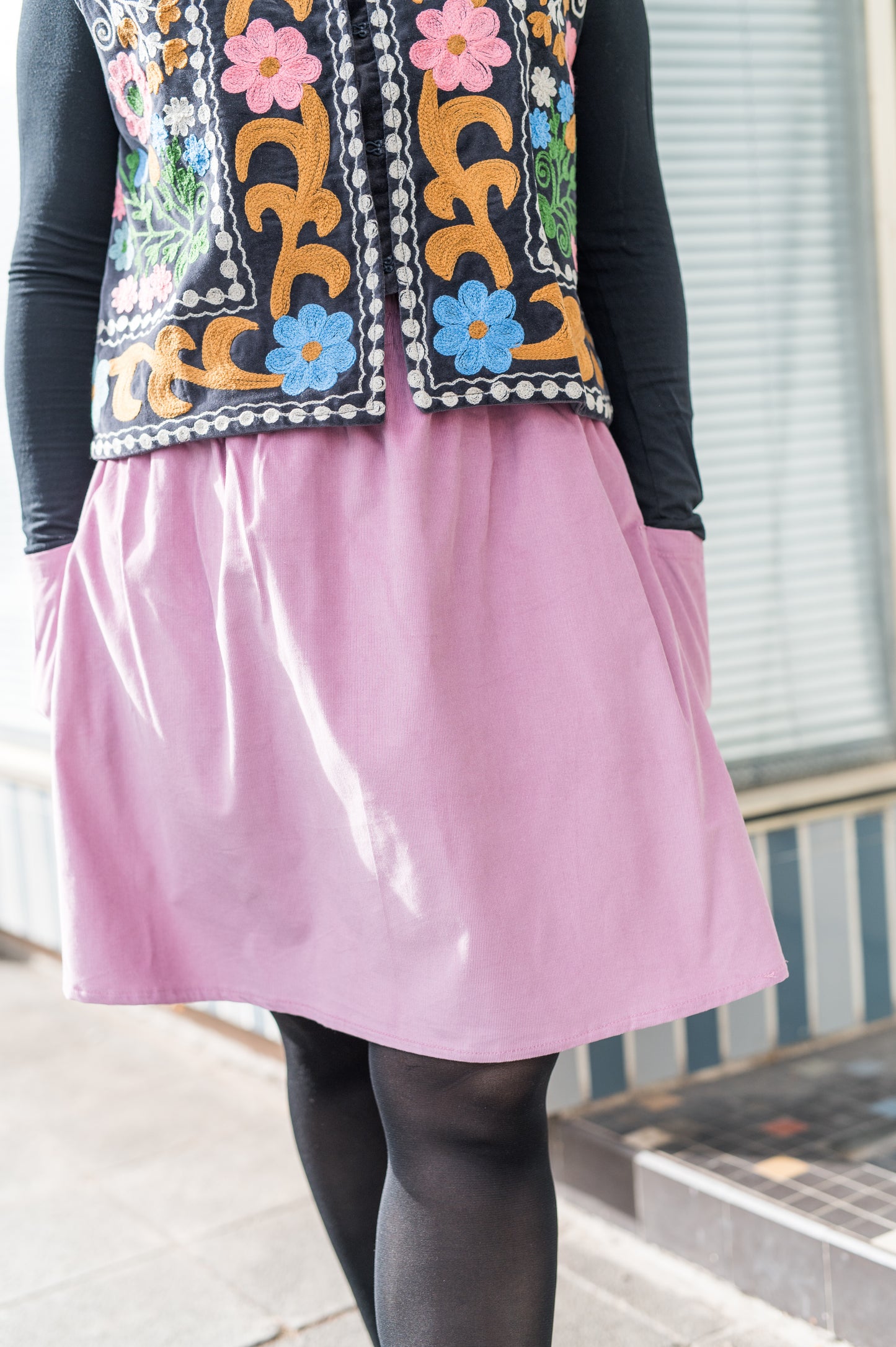 Cordrock LOTTE | kein ChiChi, nur Taschen, cozy & handmade | rosa