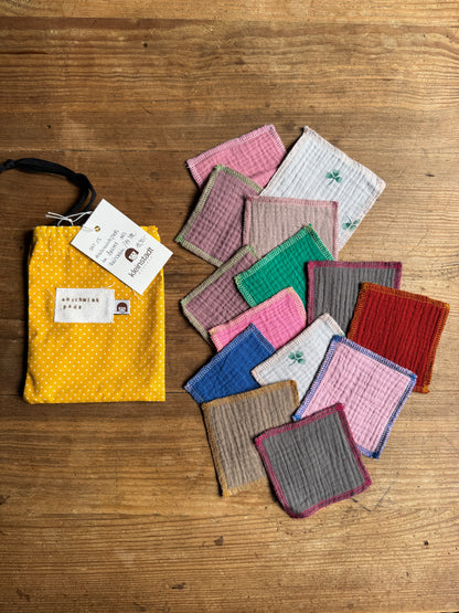 Abschminkpads aus Bio-Musselin | Nachhaltig & Zero Waste | SET 15