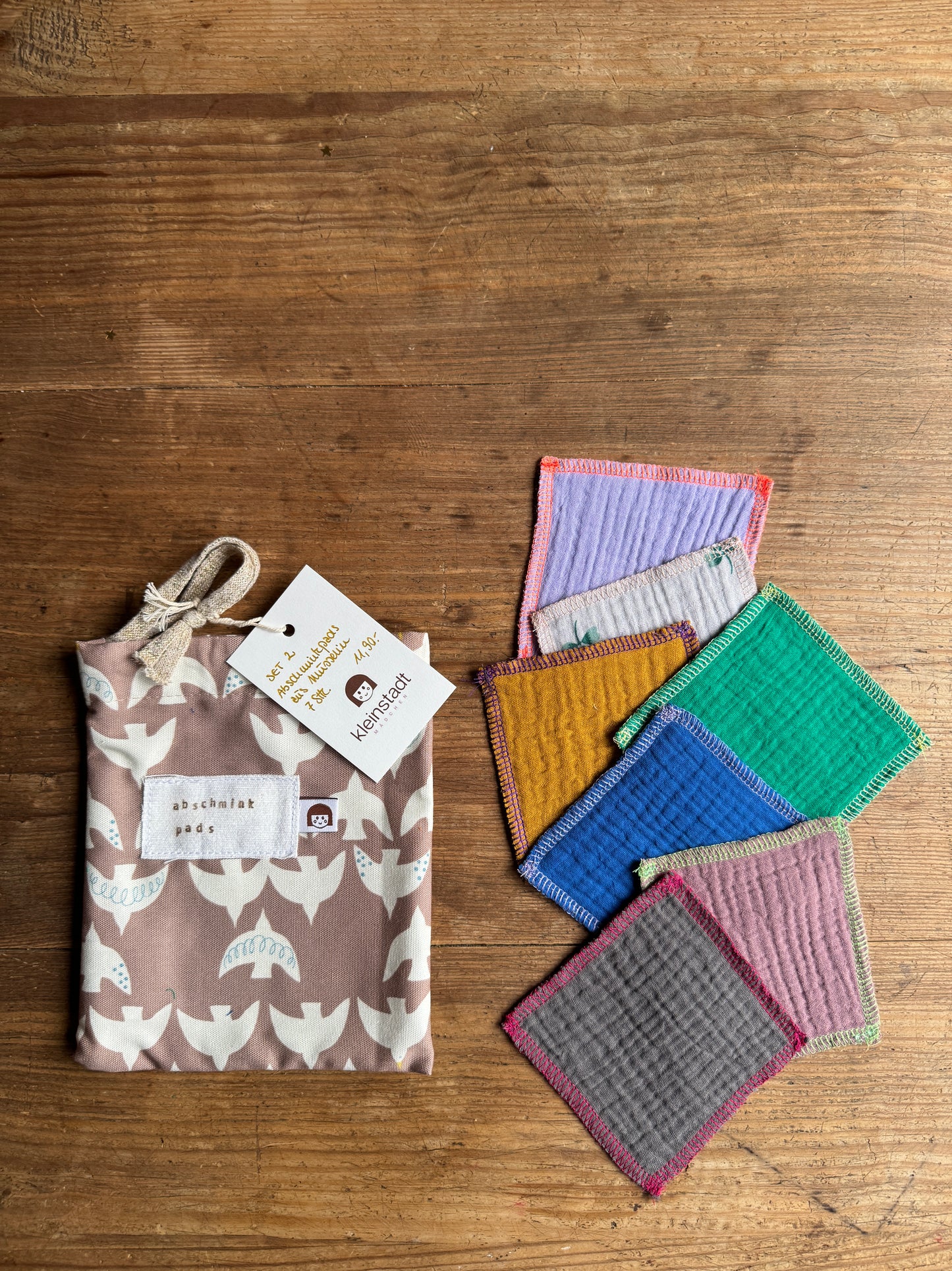 Abschminkpads aus Bio-Musselin | Nachhaltig & Zero Waste l  SET 2