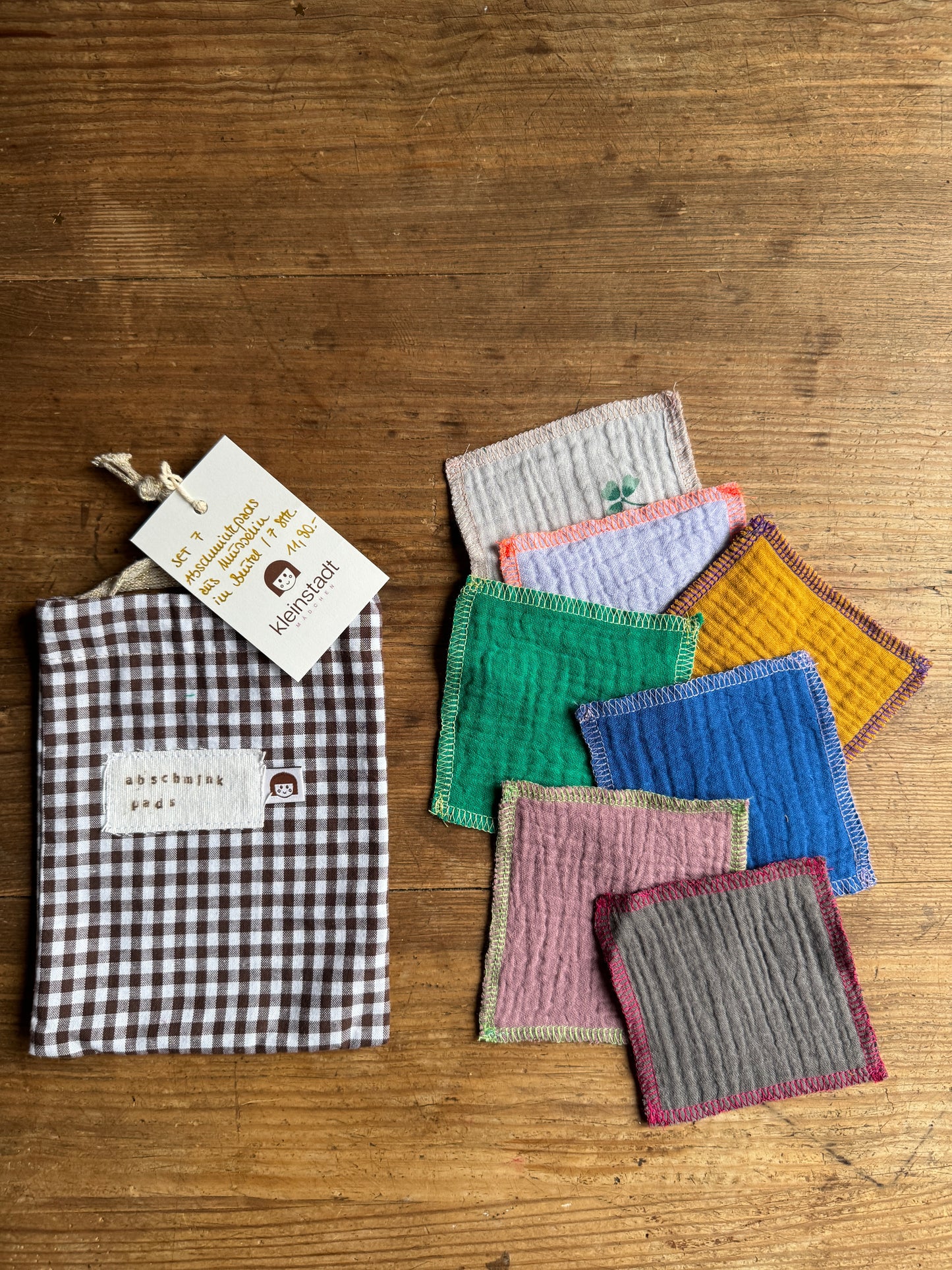 Abschminkpads aus Bio-Musselin | Nachhaltig & Zero Waste l SET 7