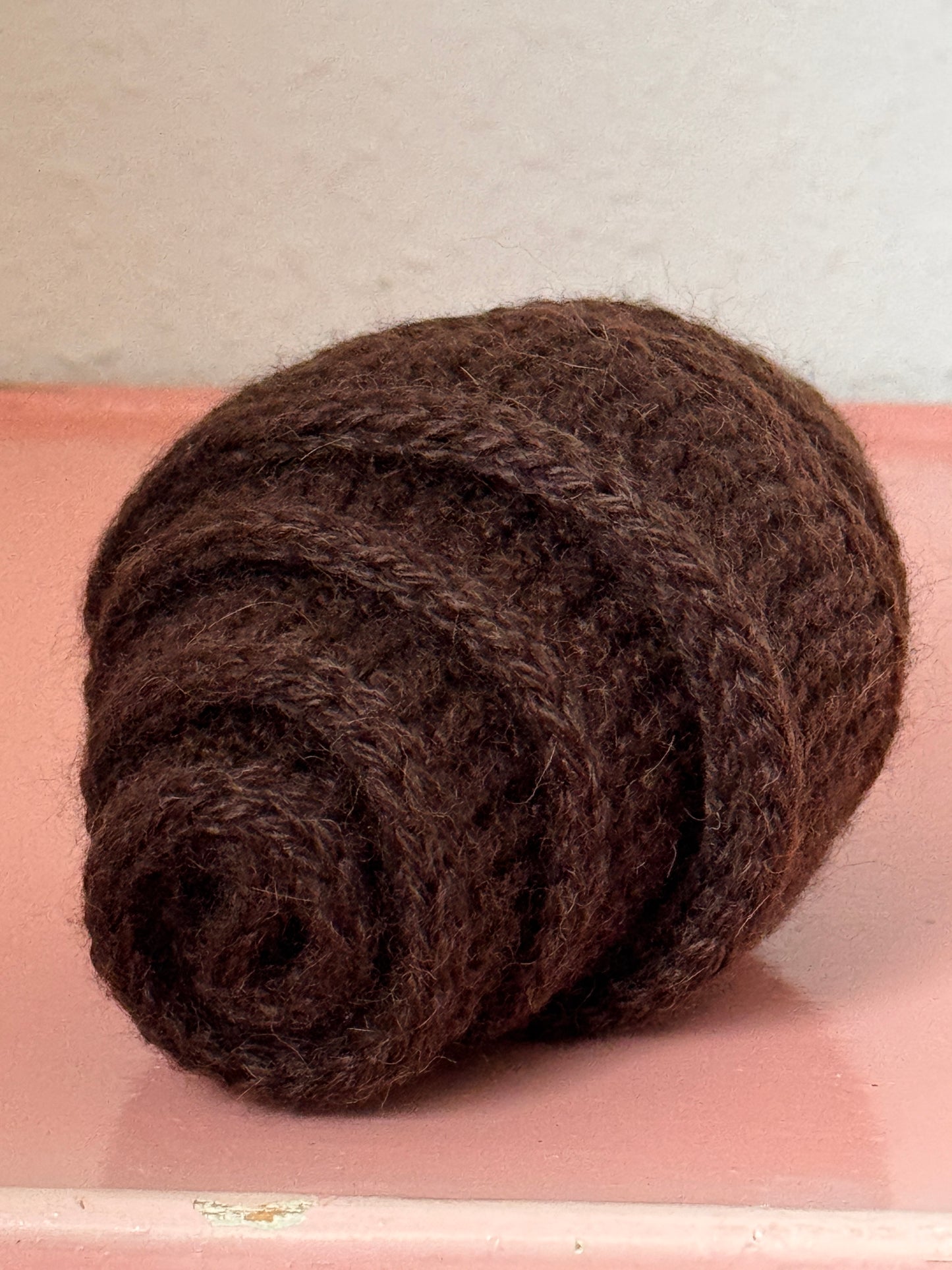 Kleiner Schal, große Liebe | handgestrickt | Alpaka braun