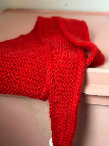 Kleiner Schal, große Liebe | handgestrickt | Alpakawolle | Rot