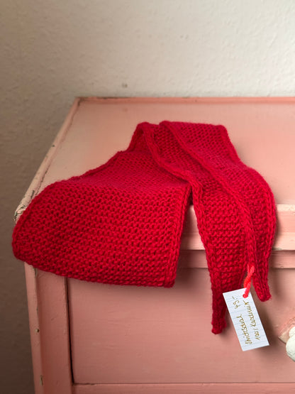 Kleiner Schal, große Liebe | handgestrickt | Kaschmir | Rot