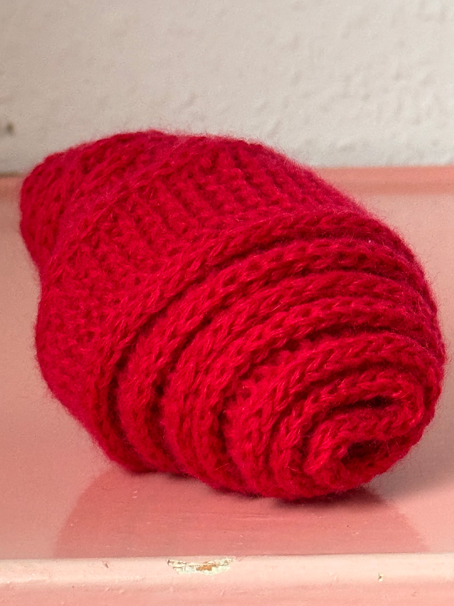 Kleiner Schal, große Liebe | handgestrickt | Kaschmir | Rot