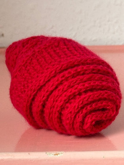 Kleiner Schal, große Liebe | handgestrickt | Kaschmir | Rot