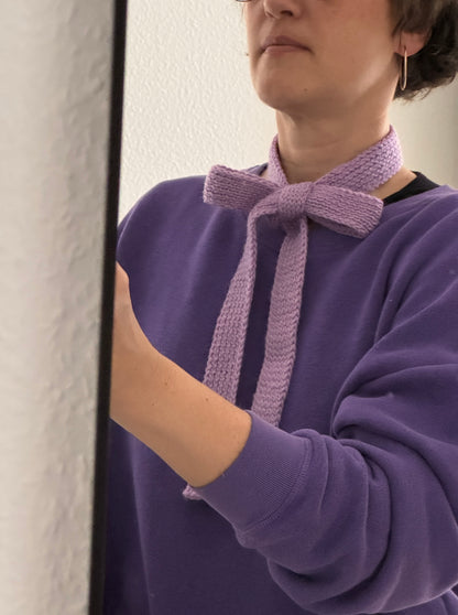 Gestrickter Schleifen-Schal aus Merinowolle 🎀 handgestrickt & limitiert