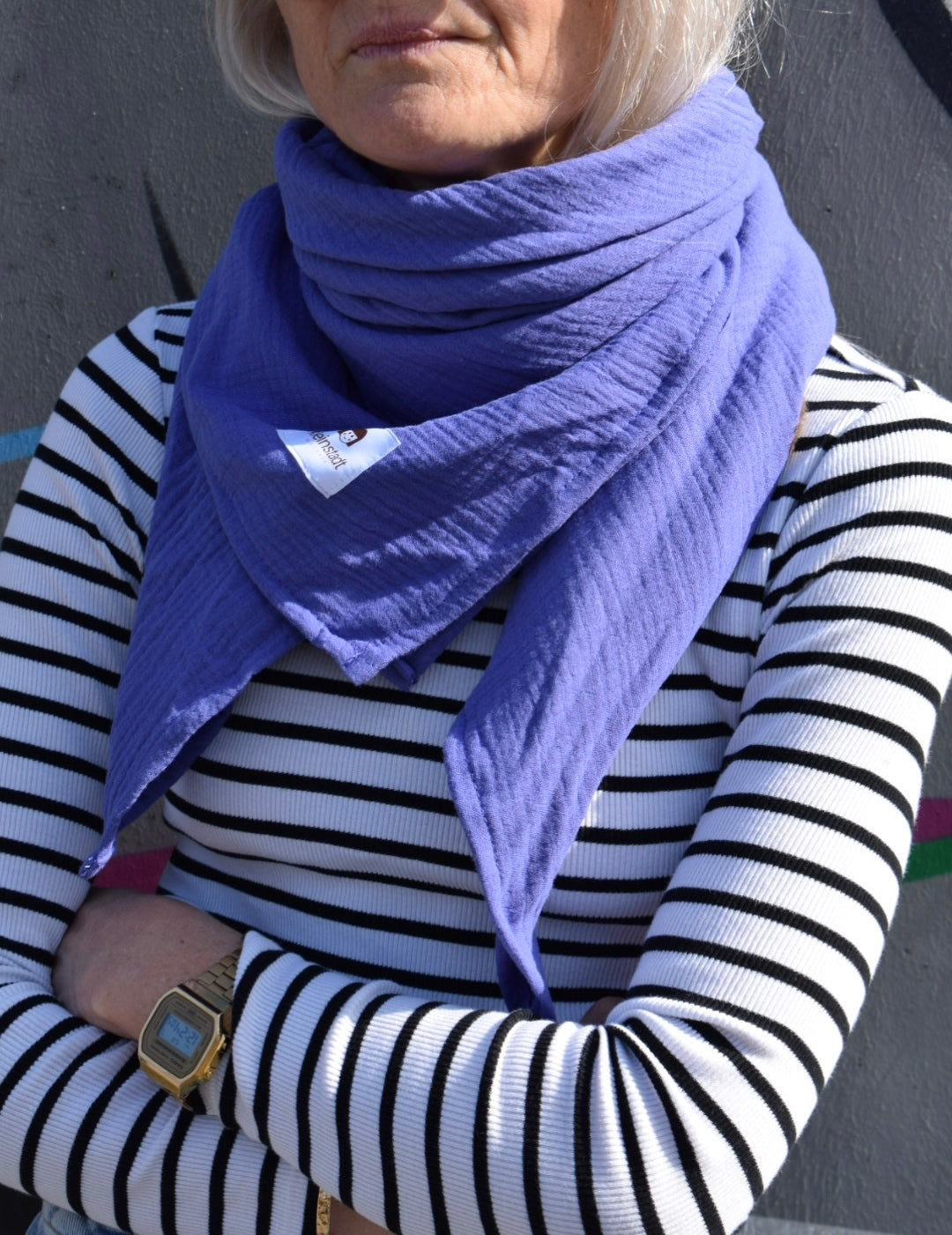 Musselinschal MINI (1 x 1 m) | dein neuer Lieblingsschal im Kleinformat