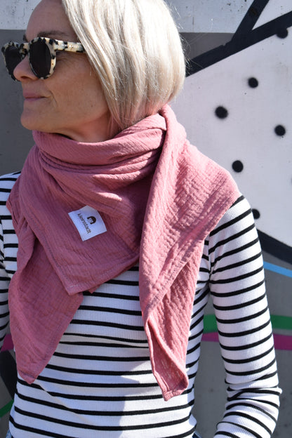 Musselinschal MINI (1 x 1 m) | dein neuer Lieblingsschal im Kleinformat