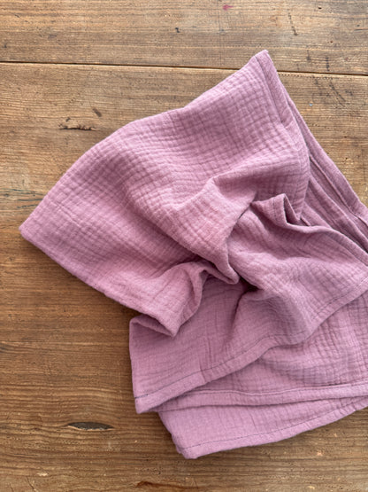 Küchenhandtuch aus Musselin | mauve & salbei | saugstark, weich & bügelfrei