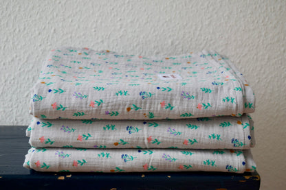 Leichte Musselindecke Bio-Baumwolle | Sommer Must-Have