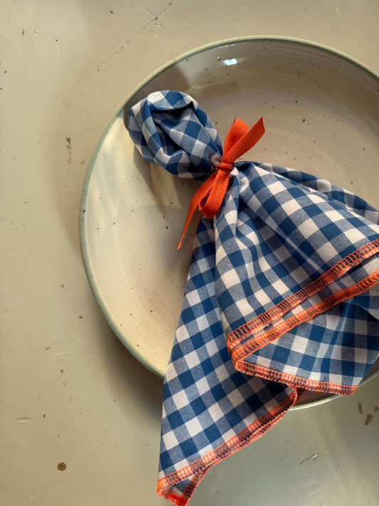 Stoffservietten „Karo mit Knall“ – Wiederverwendbar. Waschbar. Wow!
