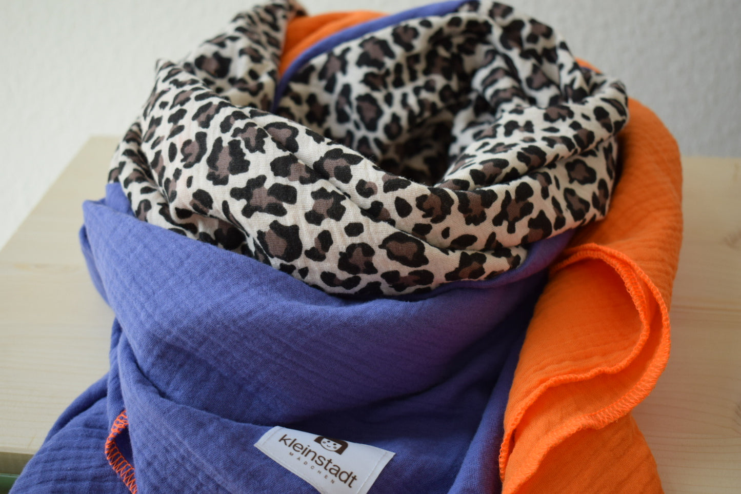 Mix*It | 3 Farben, 1 Schal, maximaler Style - lila, leo, orange