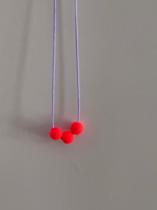 Lieblingskette | Neonperlen & Makrameeband