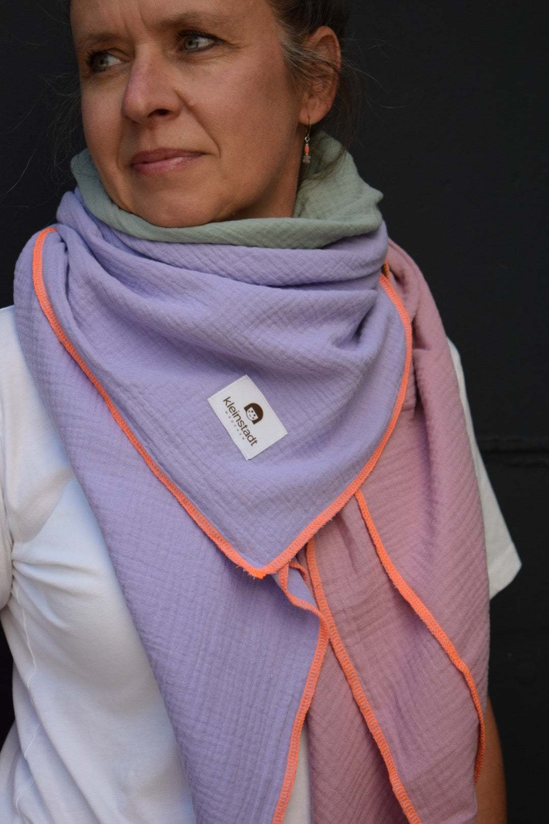 Mix*It | 3 Farben, 1 Schal, maximaler Style - flieder, salbei, rosa