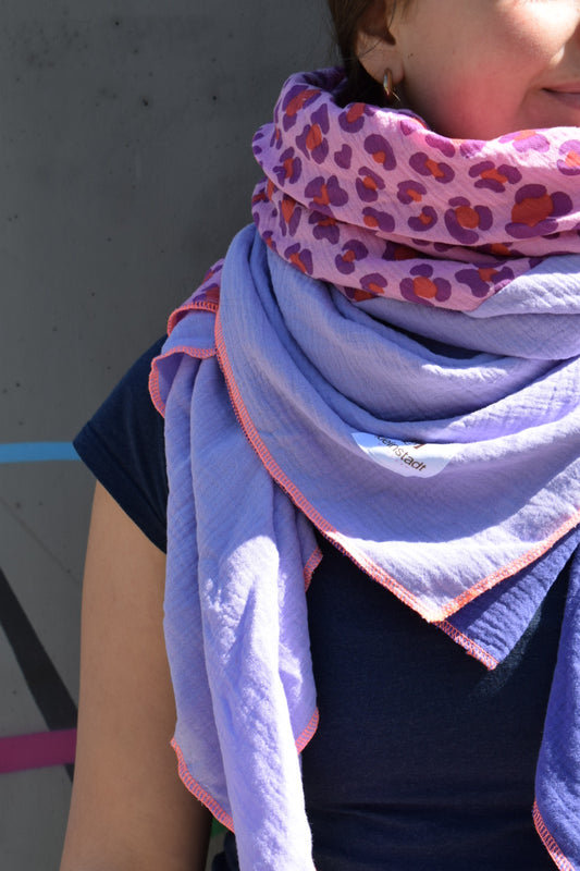 Mix*It | 3 Farben, 1 Schal, maximaler Style:  LEO  | flieder  | lila