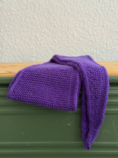 Kleiner Schal, große Liebe | handgestrickt | lila