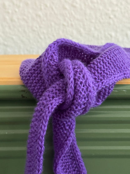 Kleiner Schal, große Liebe | handgestrickt | lila