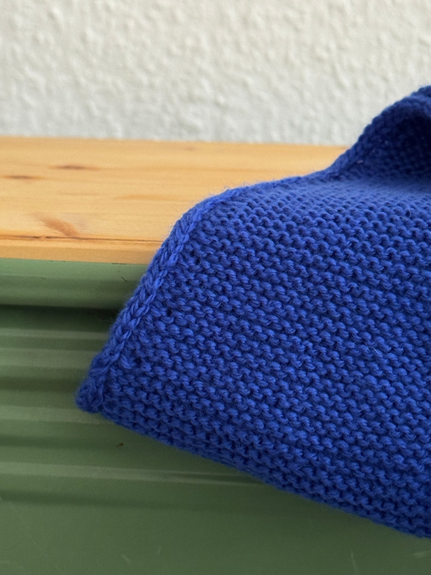 Kleiner Schal, große Liebe | handgestrickt | kobalt