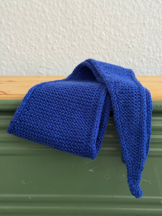 Kleiner Schal, große Liebe | handgestrickt | kobalt